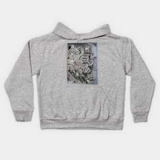 Abbot & Costello & the Classic Creatures Kids Hoodie